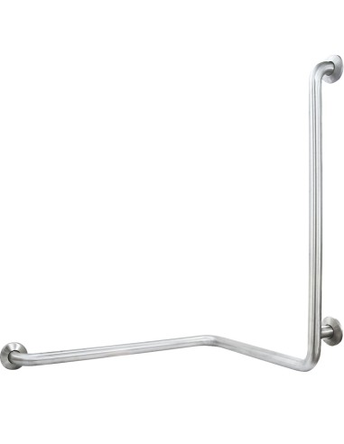 Barre fixe douche en ACIER INOXYDABLE AISI 304 bri llant 3 cotés