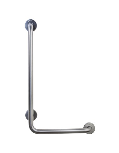 Barre fixe en ACIER INOXYDABLE AISI 304 brillant,  90º