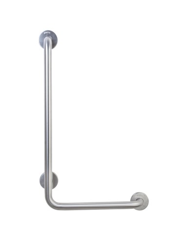 Barre fixe en ACIER INOXYDABLE AISI 304 satiné 90°
