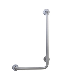 Barre fixe en ACIER INOXYDABLE AISI 304 satiné 90°