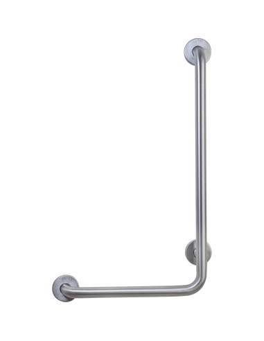Barre fixe en ACIER INOXYDABLE AISI 304 satiné 90°