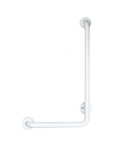 Barre fixe en ACIER INOXYDABLE AISI 304 blanc 90°