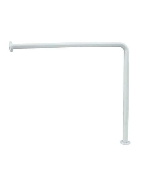 Barre fixe en ACIER INOXYDABLE AISI 304 blanc, mur  sol