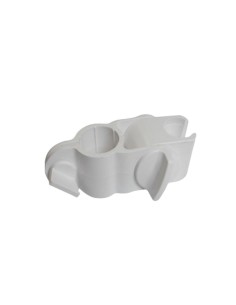Série NYLON - Support tête de douche en ABS blanc