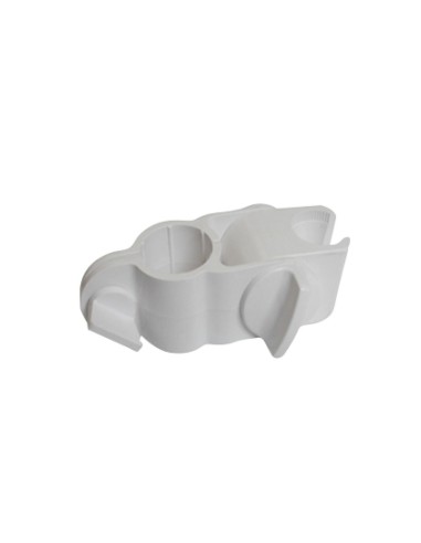 Série NYLON - Support tête de douche en ABS blanc