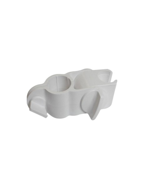 Série NYLON - Support tête de douche en ABS blanc