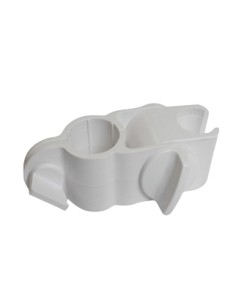 Série NYLON - Support pomme de douche blanc