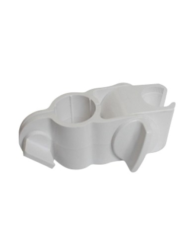 Série NYLON - Support pomme de douche blanc