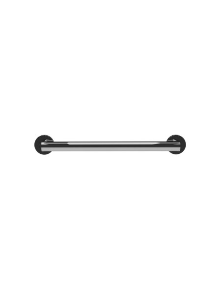 Barre droite avec deux points d’appui en acier inox AISI 304 brillant, 300 mm