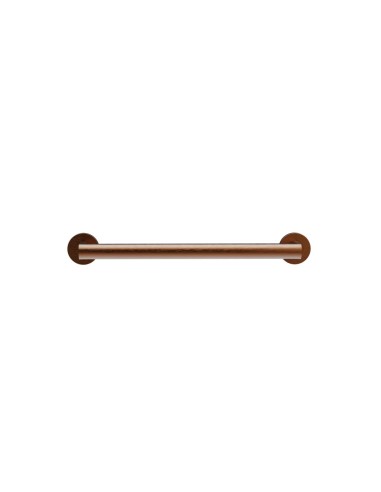 Barre droite avec deux points d’appui en acier inox AISI 304 bronze PVD, 300 mm