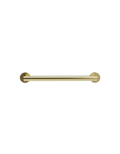 Barre droite avec deux points d’appui en acier inox AISI 304 or satiné PVD, 300 mm