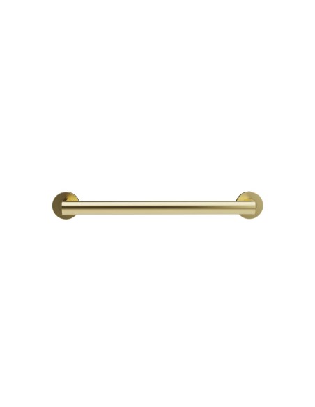 Barre droite avec deux points d’appui en acier inox AISI 304 or satiné PVD, 300 mm