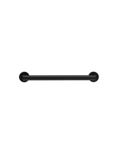 Barre droite avec deux points d’appui en acier inox AISI 304 noir, 300 mm