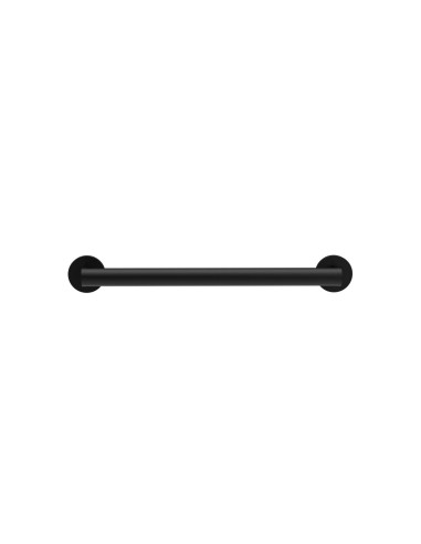 Barre droite avec deux points d’appui en acier inox AISI 304 noir, 300 mm