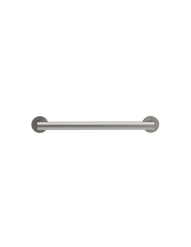 Barre droite avec deux points d’appui en acier inox AISI 304 satiné, 300 mm