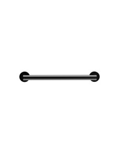 Barre droite avec deux points d’appui en acier inox AISI 304 gun metal PVD, 300 mm
