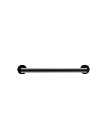 Barre droite avec deux points d’appui en acier inox AISI 304 gun metal PVD, 300 mm