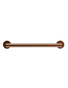 Barre droite avec deux points d’appui en acier inox AISI 304 bronze PVD, 450 mm