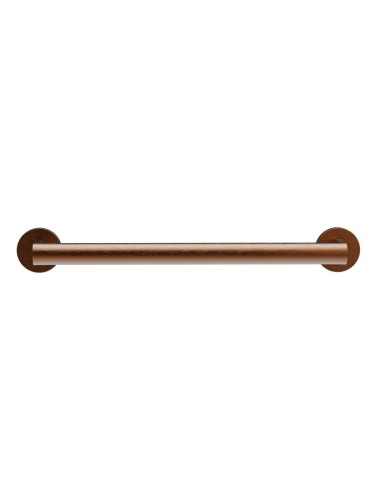 Barre droite avec deux points d’appui en acier inox AISI 304 bronze PVD, 450 mm