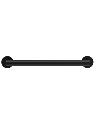 Barre droite avec deux points d’appui en acier inox AISI 304 noir, 450 mm