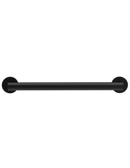 Barre droite avec deux points d’appui en acier inox AISI 304 noir, 450 mm