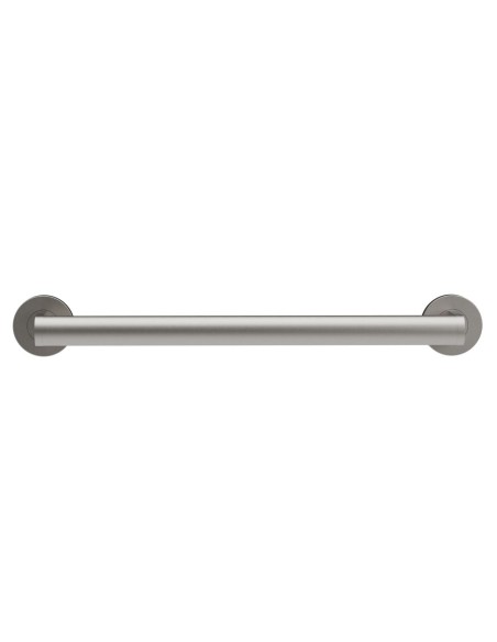 Barre droite avec deux points d’appui en acier inox AISI 304 satiné, 450 mm