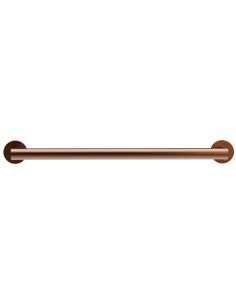 Barre droite avec deux points d’appui en acier inox AISI 304 bronze PVD, 600 mm