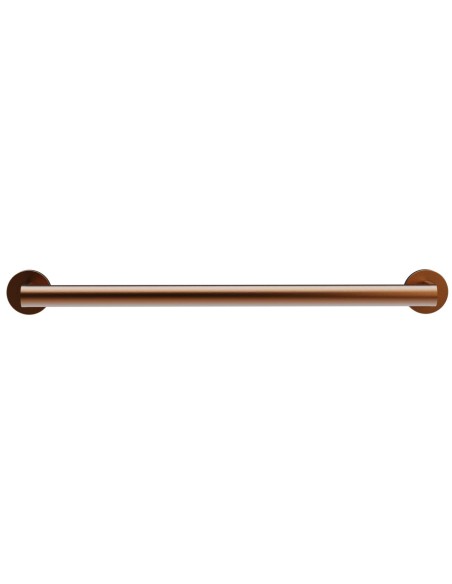 Barre droite avec deux points d’appui en acier inox AISI 304 bronze PVD, 600 mm