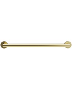 Barre droite avec deux points d’appui en acier inox AISI 304 or satiné PVD, 600 mm
