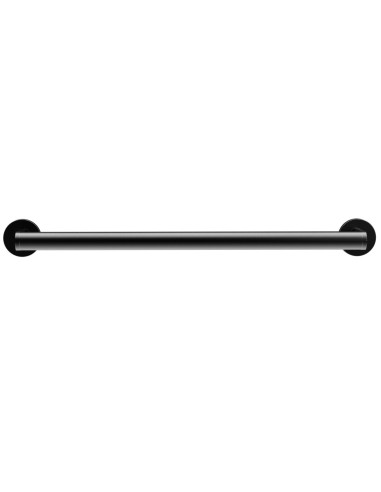 Barre droite avec deux points d’appui en acier inox AISI 304 gun metal PVD, 600 mm