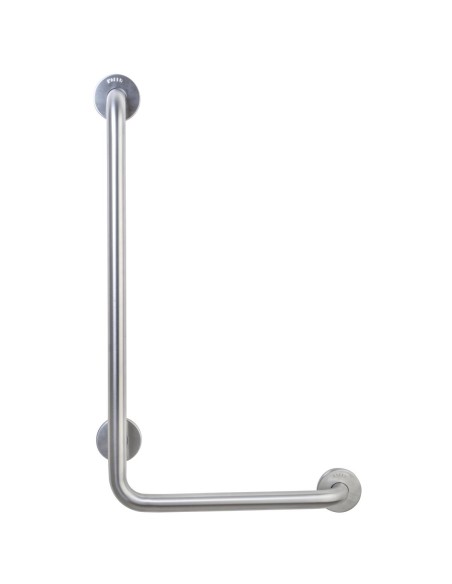 Barre fixe en ACIER INOXYDABLE AISI 304 satiné 90°