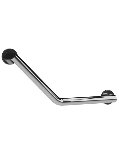 Barre angulaire avec deux points d’appui en acier inox AISI 304 brillant