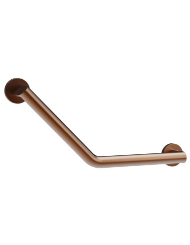 Barre angulaire avec deux points d’appui en acier inox AISI 304 bronze PVD