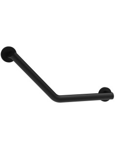 Barre angulaire avec deux points d’appui en acier inox AISI 304 noir