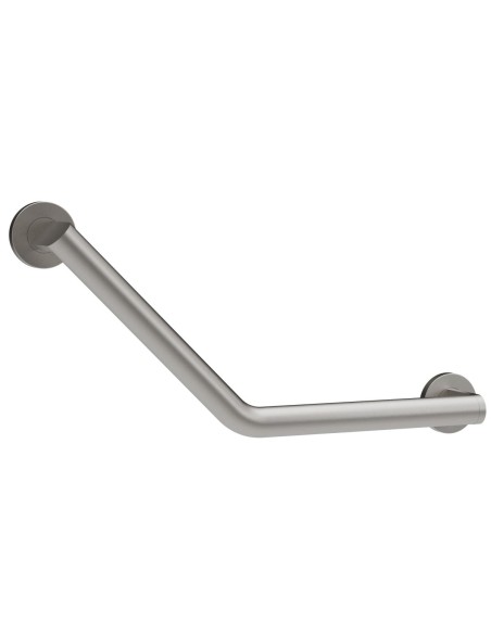 Barre angulaire avec deux points d’appui en acier inox AISI 304 satiné