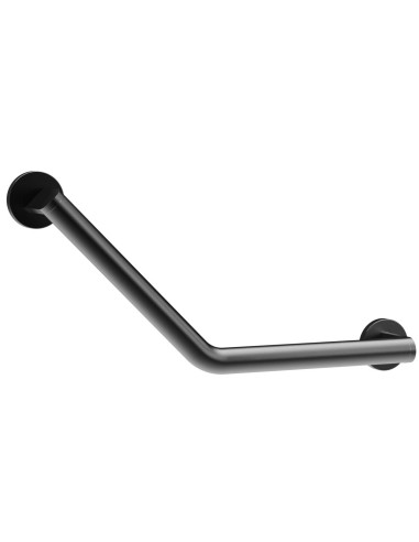 Barre angulaire avec deux points d’appui en acier inox AISI 304 gun metal PVD