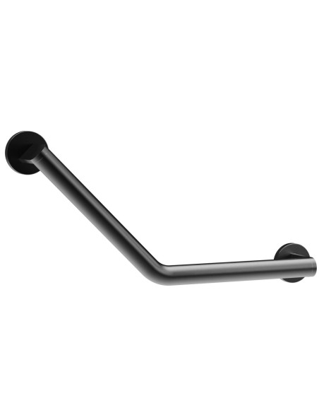 Barre angulaire avec deux points d’appui en acier inox AISI 304 gun metal PVD
