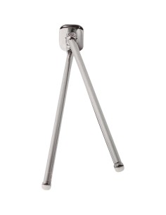 Porte-serviettes double Zamac brillant