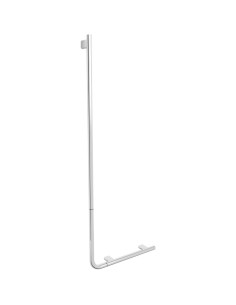 Barre d'appui coudée pour salle de bain en LAITON  chromé brillant