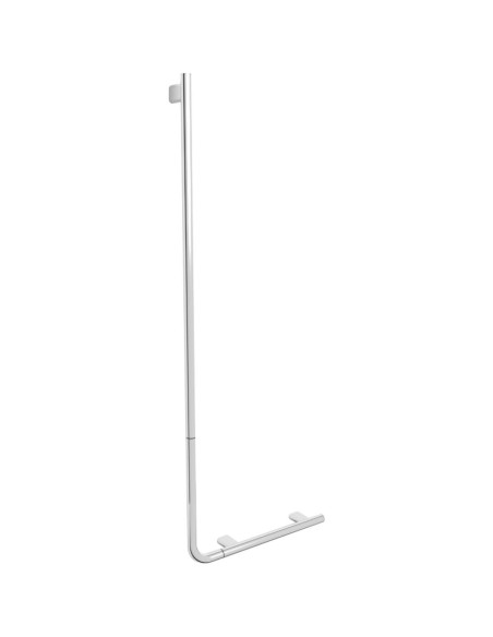Barre d'appui coudée pour salle de bain en LAITON  chromé brillant