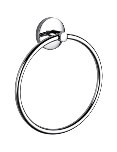 Serie MONACO - Anneau porte-serviette en LAITON ch romé