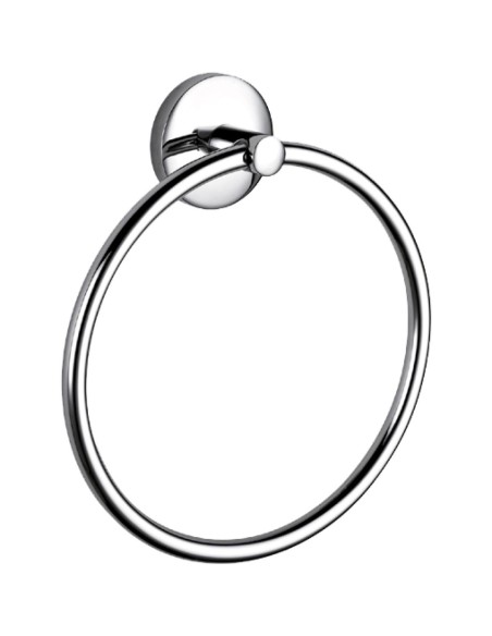 Serie MONACO - Anneau porte-serviette en LAITON ch romé