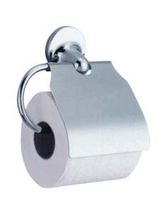 Série HOTEL - Porte-rouleau papier toilette (WC) a vec couvercle en ZAMAC brillant