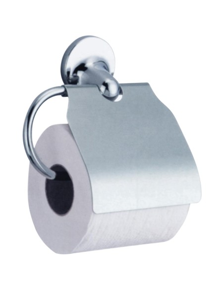 Série HOTEL - Porte-rouleau papier toilette (WC) a vec couvercle en ZAMAC brillant