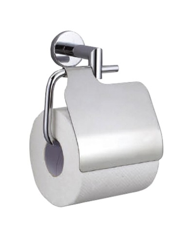 Série LINE - Porte-rouleau papier toilette (WC) en  ZAMAC brillant