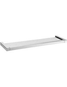 Etagère en verre laiton chromé brillant