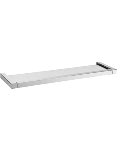 Etagère en verre laiton chromé brillant