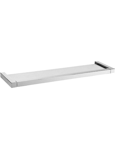 Etagère en verre laiton chromé brillant