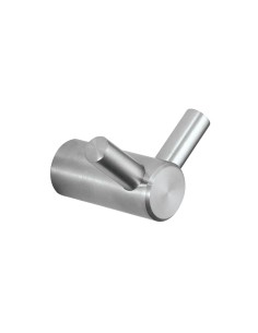 Série ROMA - Double patère en ACIER INOXYDABLE AIS I 304 satiné