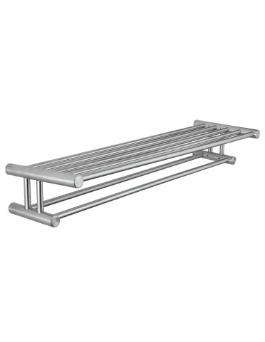 Série ROMA - Étagère porte-serviette en ACIER INOX YDABLE AISI 304 satiné 600 mm